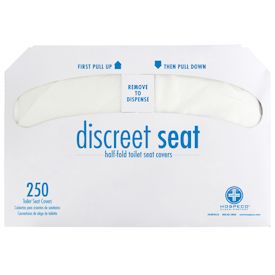 TOILET SEAT COVER, 1/2 FOLD, 4/250ct.