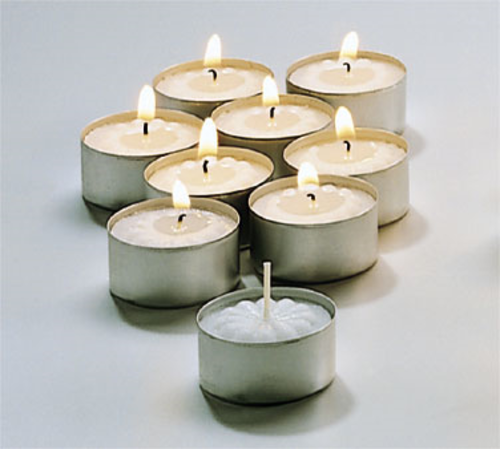 5 HOUR TEALIGHT CANDLE,
500/ct., 