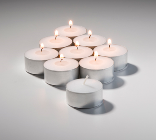 7 HOUR TEALIGHT CANDLE, Select Wax, 1-1/2&quot; dia. x