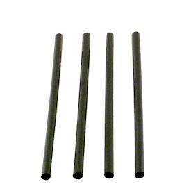 7.75&quot; Giant Black Straws,  Unwrapped, 2,400ea/cs 