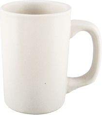 Log Home Mug, 11 oz.,
3&quot;, round, with handle,
American Classics, Vista
Collection, Undecorated,
white, 3/DOZ, 1/21