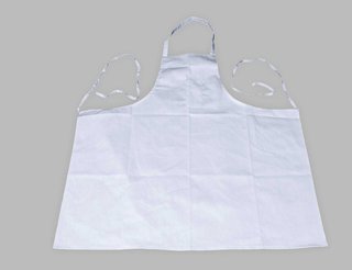 34&quot;x36&quot; White Economy Bib  Apron with pen pocket, 65% 