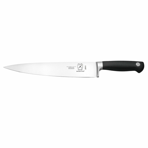 Genesis Chef&#39;s Knife, 10&quot;,
forged, high carbon,
no-stain, German steel, black
non-slip Santoprene handle,
NSF certified, each