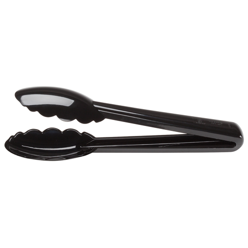 Hell&#39;s Tools Utility Tongs, 
9-1/2&quot;, black, 
scalloped ends, high
temperature, impact resistant
nylon rated to 430F, one
piece construction, each