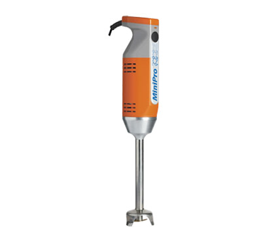 MiniPro Mixer, hand-held,
variable speed, 7&quot; detachable
shaft, includes: (4) cutter
blades (emuslfying, standard,
batter &amp; dairy), 0 - 13,000
RPM, Orange/White, 200 watts,
115v/60/1-ph, ETL