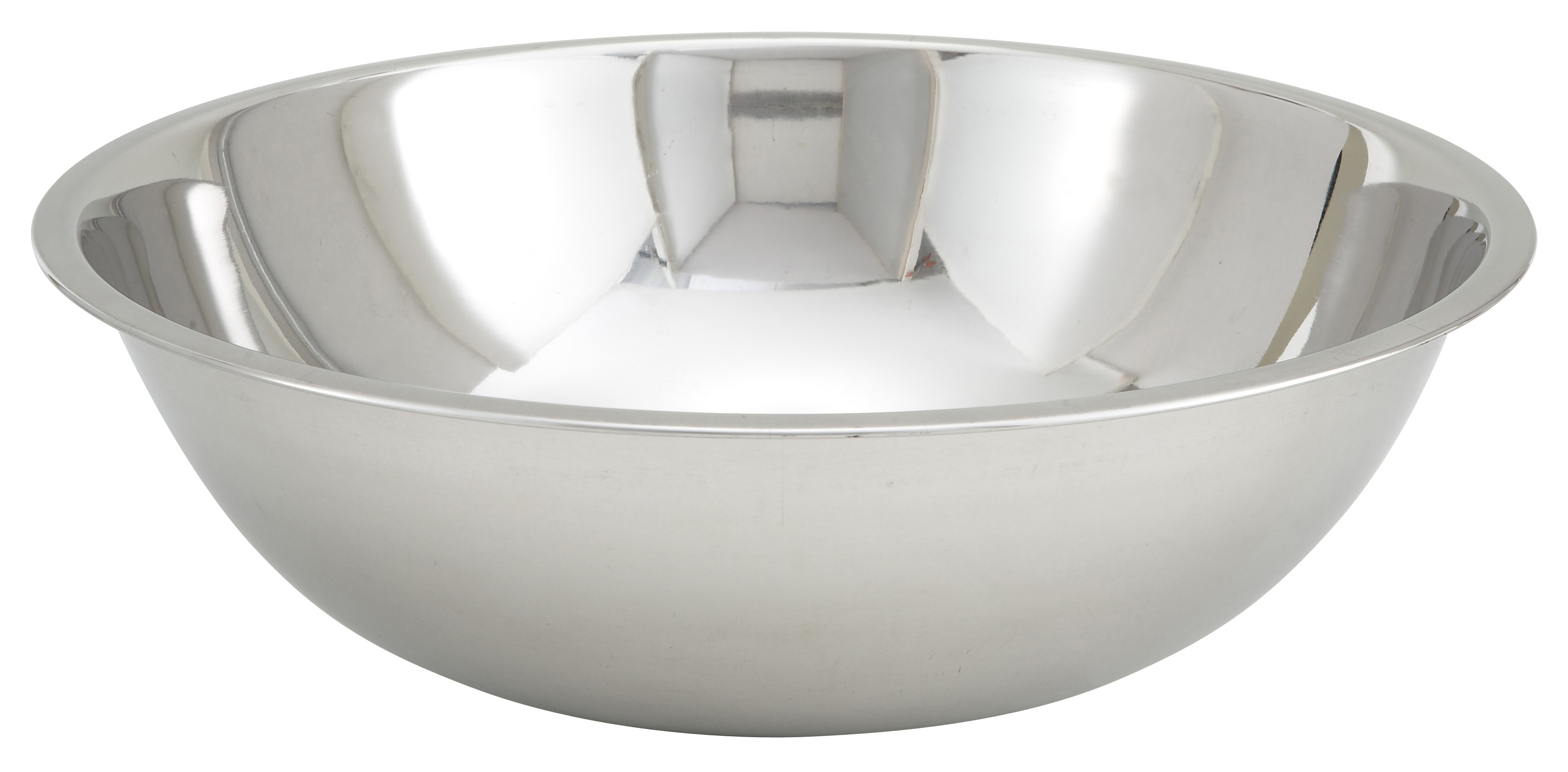 Economy Mixing Bowl, 13 qt., 
16&quot; dia. x 4-1/2&quot;H, stainless 
steel, EACH