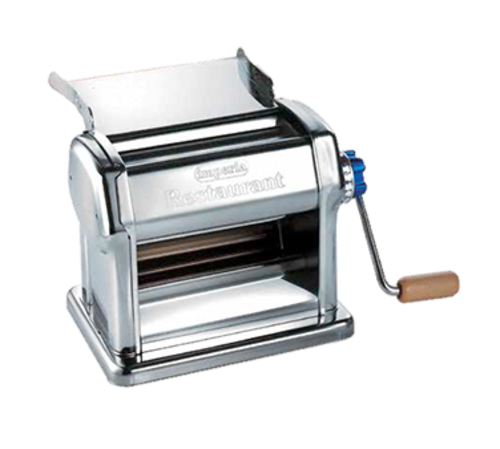Pasta Sheeter,
manual, 8-1/4&quot; roller length,
3/8&#39; max. roller opening,
stainless steel body (cutters
sold separately) 2/21