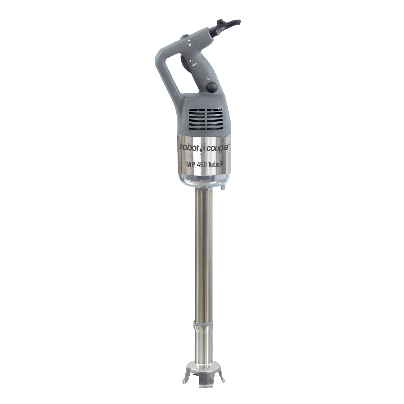 Commercial Power Mixer, hand
held, 18&quot; stainless steel
shaft, removable stainless
steel foot &amp; blade, includes:
(1) stainless steel wall
support &amp; (1) blade
disassembly tool, 100 liter
processing capacity, automatic
single speed 12,000 RPM, 1.1
HP, 120v/60/1-ph, 6.0 amps,
720 watts, NEMA 5-15P, &quot;Easy
plug&quot; system with detachable
power cord, cETLus,
ETL-Sanitation PROMO 730