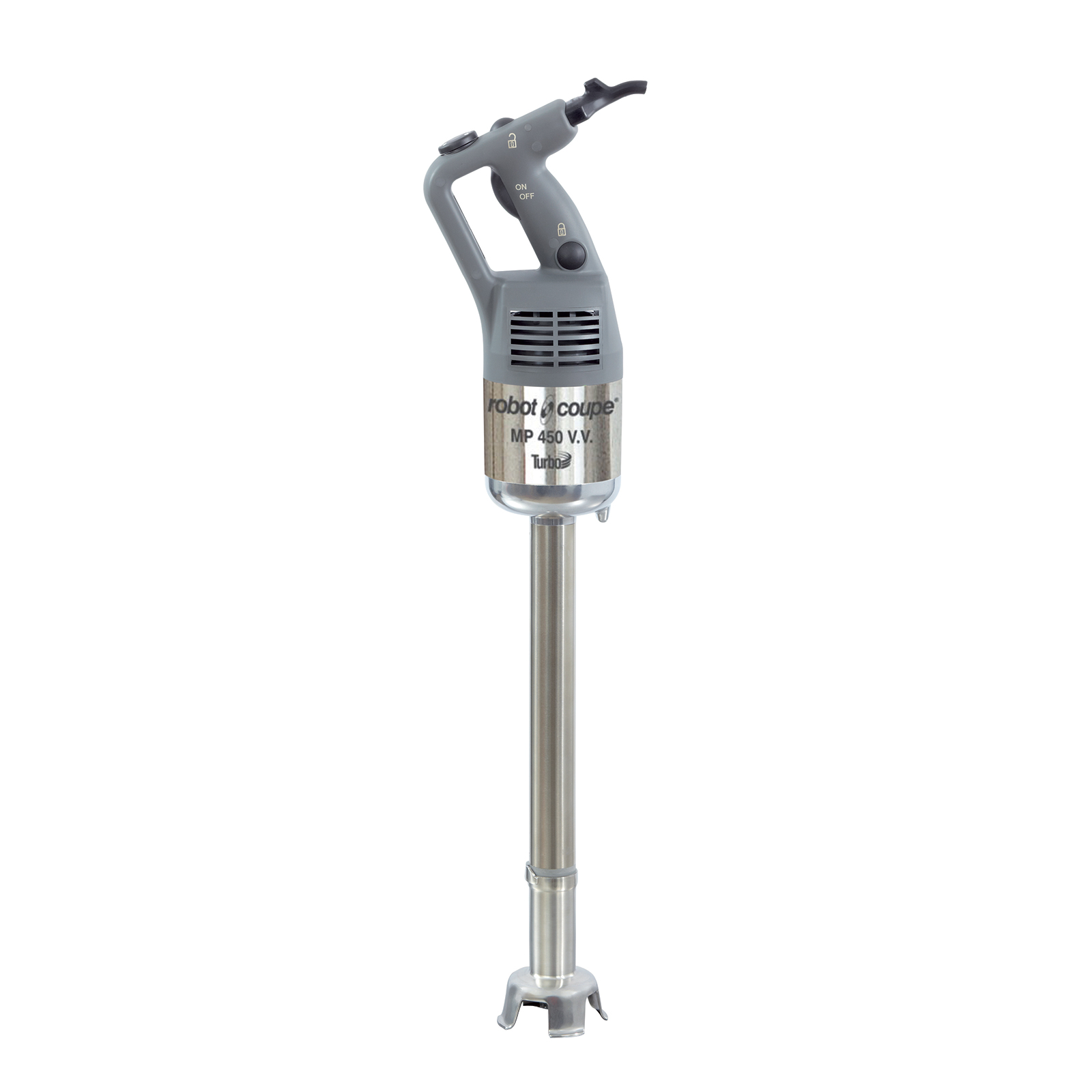 Commercial Power Mixer, hand
held, 18&quot; stainless steel
shaft, removable stainless
steel foot &amp; blade, includes:
(1) stainless steel wall
support &amp; (1) blade
disassembly tool, 100 liter
processing capacity, variable
speed 3,000 - 10,000 RPM, 1.1
HP, 120v/60/1-ph, 6.0 amps,
720 watts, NEMA 5-15P, &quot;Easy
plug&quot; system with detachable
power cord, cETLus,
ETL-Sanitation,

1 year replacement warranty