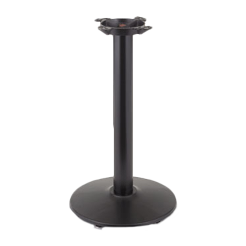 22&quot; ROUND BLACK TABLE BASE 
WITH STAND UP COLUMN, EACH, 
1/22