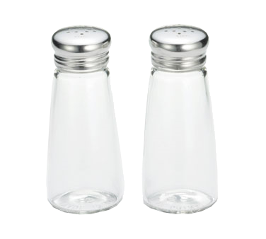 3oz. PLAIN S&amp;P SHAKERS, S/S  TOPS, ROUND, 1/DOZ (TOPS 