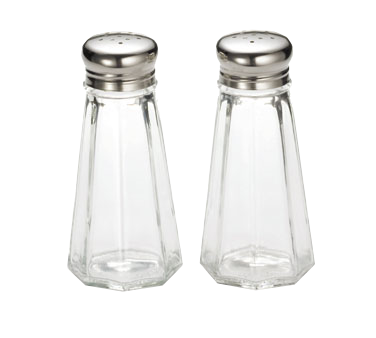 3oz. PANELED SALT AND PEPPER  SHAKER, 1/DOZ