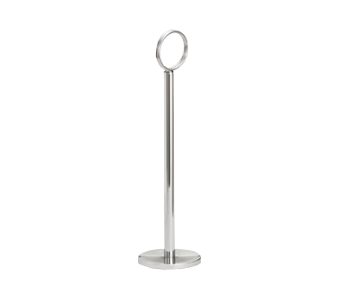 Number Stand, 8&quot;, flat bottom,  hand wash only, chrome plated, 