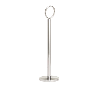Number Stand, 12&quot;, flat  bottom, hand wash only, chrome 