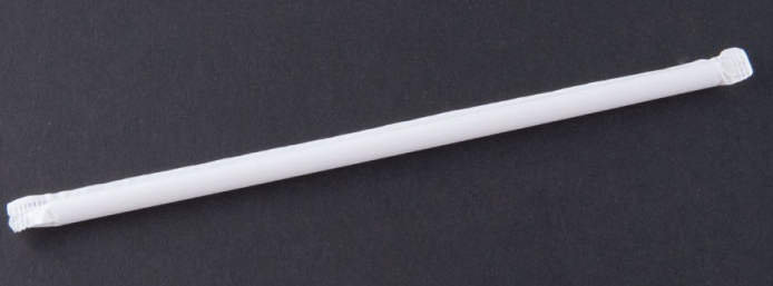 10.25&quot; Wrapped Jumbo Clear  Straw, 4/500ct., 12/22