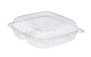 9x9 CLEAR 3 COMPARTMENT LARGE
TAKE OUT TRAY, 2/100ct.  12/21