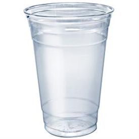 20oz CLEAR PLASTIC CUP, PET,  600ea/cs (12pk/50ct) 