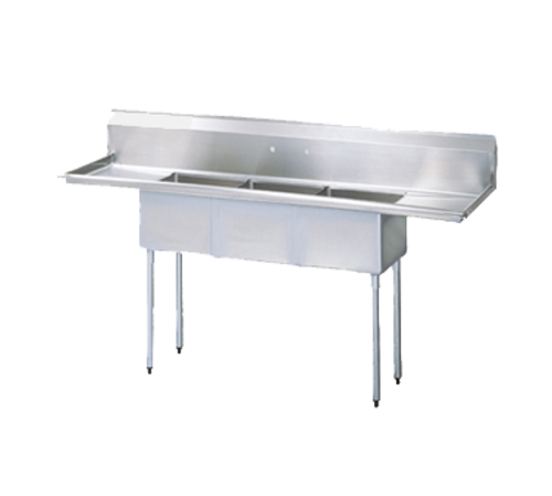 TSA-3-14-D2 Sink, Three Compartment, with 24&#39; left &amp;