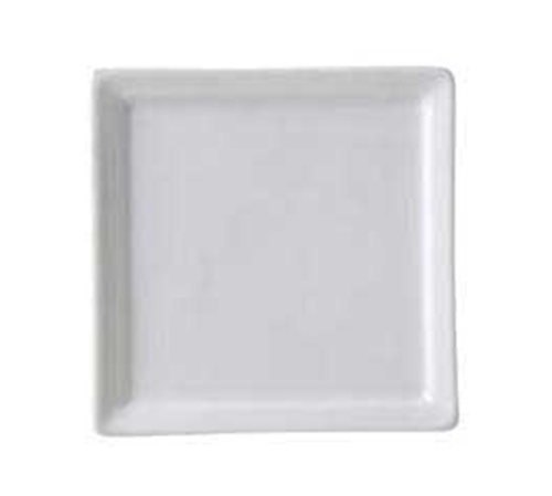 Serving Tray, 9&quot; x 9&quot;, square, bright white, glossy