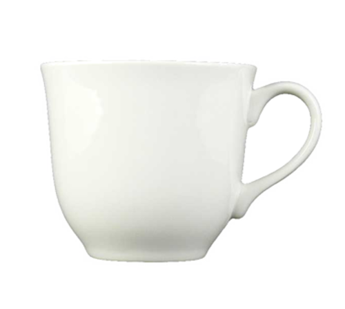 Cup, 7 oz., 3-3/8&quot;, with handle, bone white china,
