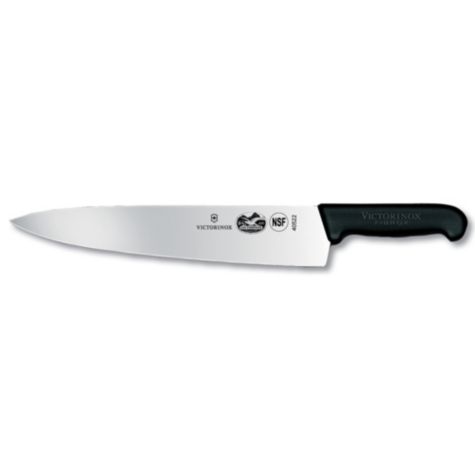 Chef&#39;s Knife, 12&quot; blade, 2-1/4&quot; width at handle, black 
