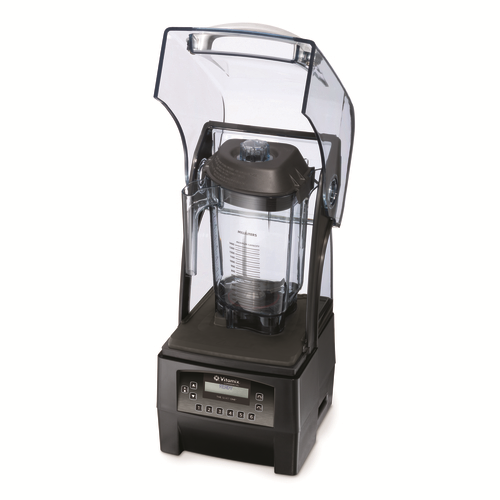The Quiet One Blender, 
countertop, 48 oz.(1.4 liter) 
capacity, clear Tritan BPA 
free Advance container, 
24-1/2&#39;H with lid open, 
stackable, removable
compact cover, (6) touch
control buttons with (34)
program options, includes:
Advance blade assembly &amp;
lid, 3-peak HP,
120v/50/60/1-ph, 15.0 amps,
RoHs compliant, CE, cULus,
NSF,539385 36019 , 2/23