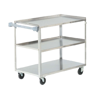 Utility Cart, 500 lb, cap.,  Stainless 3-Shelf Extra Heavy 