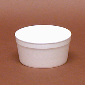 8oz. FOAM FOOD CONTAINER,  20/25ct., 1/22