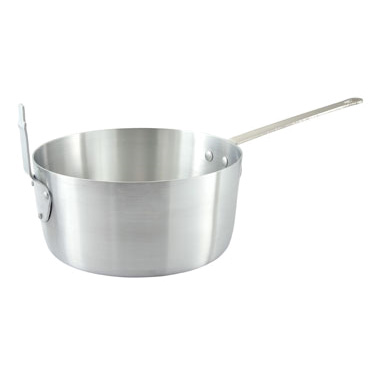10qt ALUMINUM FRYER POT W/HOOK, FITS FB11 BASKET,