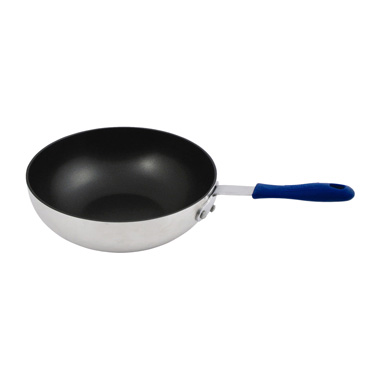 Stir Fry Pan, 11"dia.x3-5/8", round, flat bottom, heat