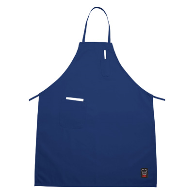 Bib Apron, 33&quot; x 28-1/2&quot;, 2 patch pocket &amp; 1