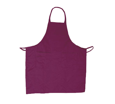 Bib Apron, 33&quot;x28-1/2&quot;, 2  patch pocket &amp; 1