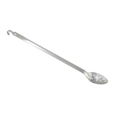 21" BASTING SPOON PERFORATED W/HOOK, 2.0MM STAINLESS