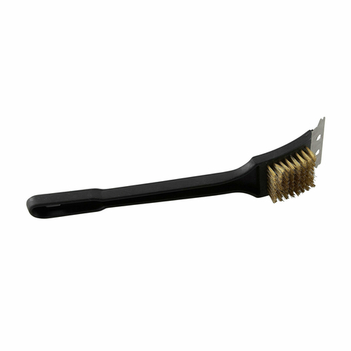 Grill/BBQ Brush, 12&quot;, w/brass 
wire bristles, each