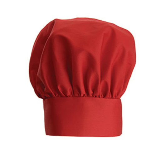 Chef Hat, 13&quot;H, adjustable
Velcro closure, one size fits
most, machine
wash &amp; dry, cotton/poly
blend, red, each