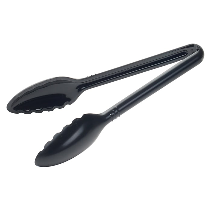 9&quot; SERVING TONG, HEAT
RESISTANT BETWEEN -40F TO
212F (-40C TO 100C),
POLYCARBONATE, BLACK, NSF,
CURV, EACH