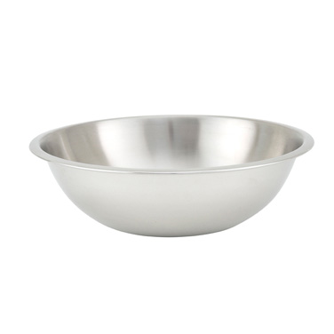 3 QT HEAVY-DUTY MIXING BOWL,
9-7/8&quot;x3&quot;, STAINLESS STEEL,
EACH