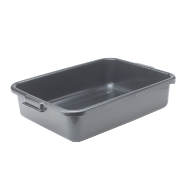 DISH BOX 20-1/4&quot;x15-1/2&quot; x5, 
ONE COMPARTMENT,
POLYPROPYLENE BLACK, NSF,
EACH