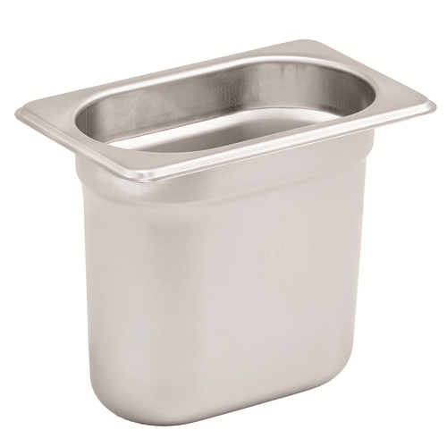 1/9 size, 6-3/4" x 4-1/4"x6" deep, Steam Table 