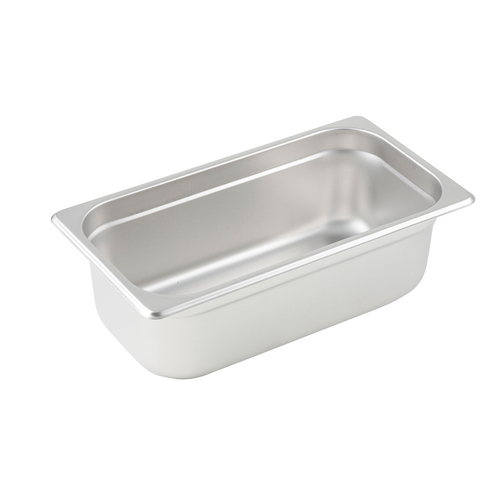 1/3 size, 4&quot; deep, anti-jam, 
Steam Table Pan, 25 gauge, 
18/8 stainless steel, NSF 
EACH, 11/21