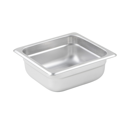 1/6 size, 2-1/2&quot; deep, Steam 
Table Pan, anti-jam, 25 gauge, 
18/8 stainless steel, NSF 
EACH,   11/22