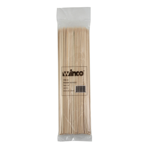 10&quot; BAMBOO WOOD SKEWERS, 
100/PACK