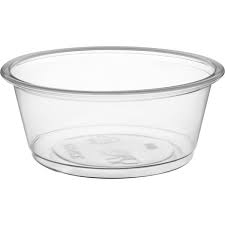 1oz Portion / souffle Cup - 
Clear - 
Polypropylene 100 per sleeve, 
25 sleeves per case.  Use Lid 
N69101