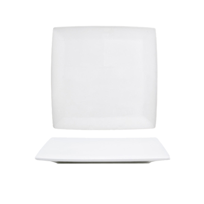 Canvas Plate, 7-1/2&quot; x 7-1/2&quot;  x 1/2&quot;, square, curved edges, 