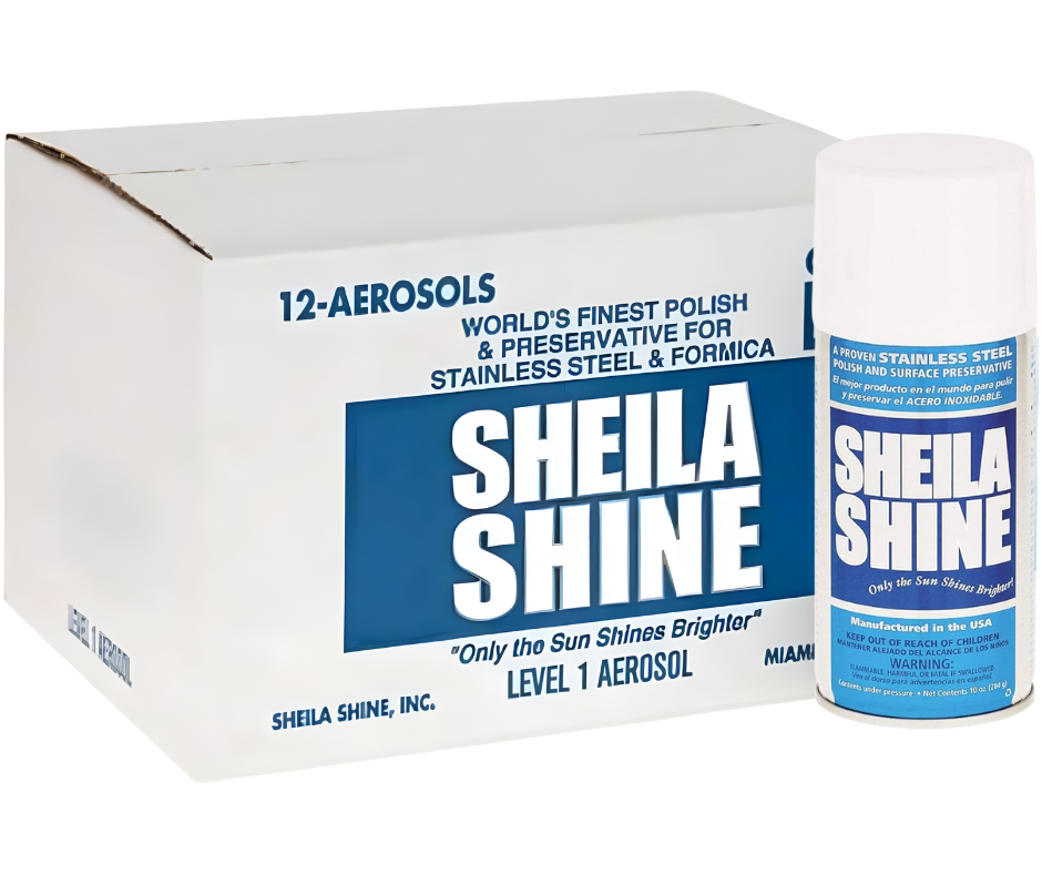 SHEILA SHINE STAINLESS STEEL  POLISH AND CLEANER, LOW VOC, 