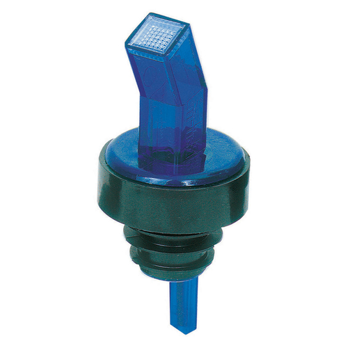 Blue Ban-M Screened Pourer, with black collar, 